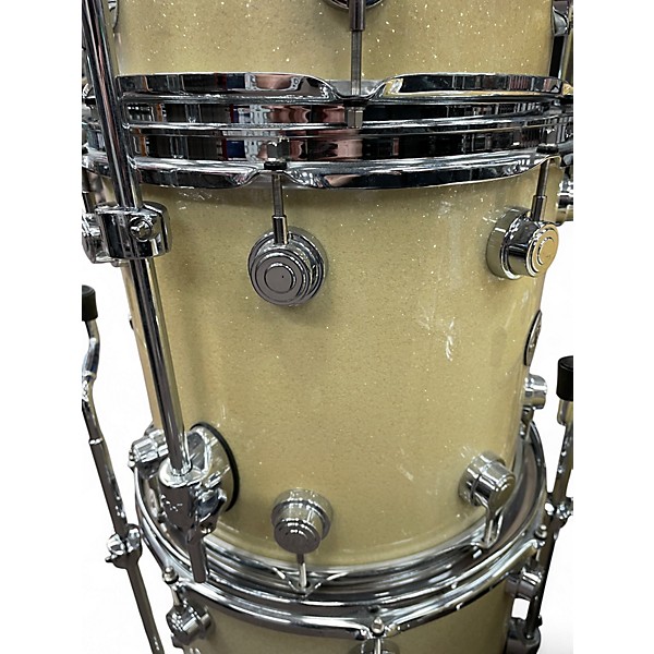 Used DW 5 Piece Collector's Series WHITE SPARKLE Drum Kit