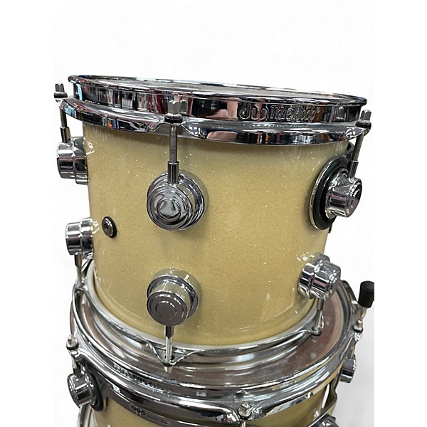 Used DW 5 Piece Collector's Series WHITE SPARKLE Drum Kit