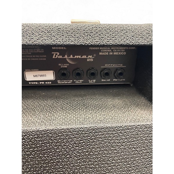 Used Fender Bassman 25 25W 1x10 Bass Combo Amp