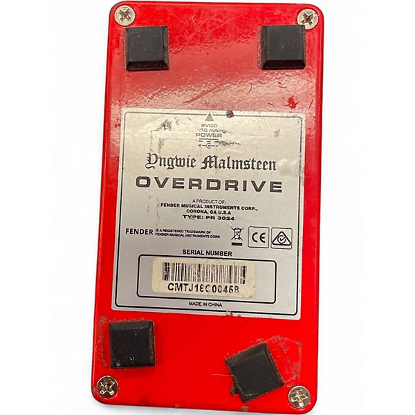 Used Fender Yngwie Malmsteen Overdrive Effect Pedal