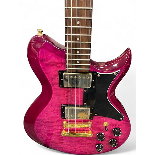 Used Washburn WI-64DL Trans Purple Solid Body Electric Guitar