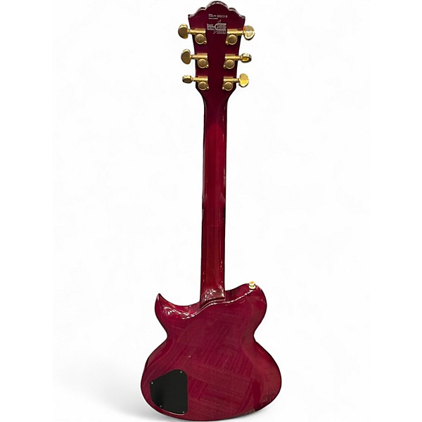 Used Washburn WI-64DL Trans Purple Solid Body Electric Guitar