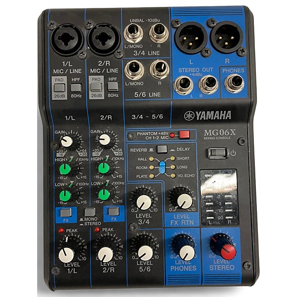 Used Yamaha MG06X Unpowered Mixer