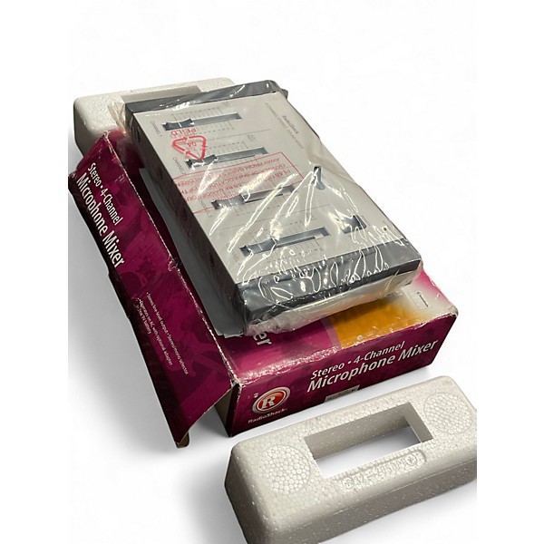 Used Radio Shack Stereo 4 Channel Mic Mixer Unpowered Mixer