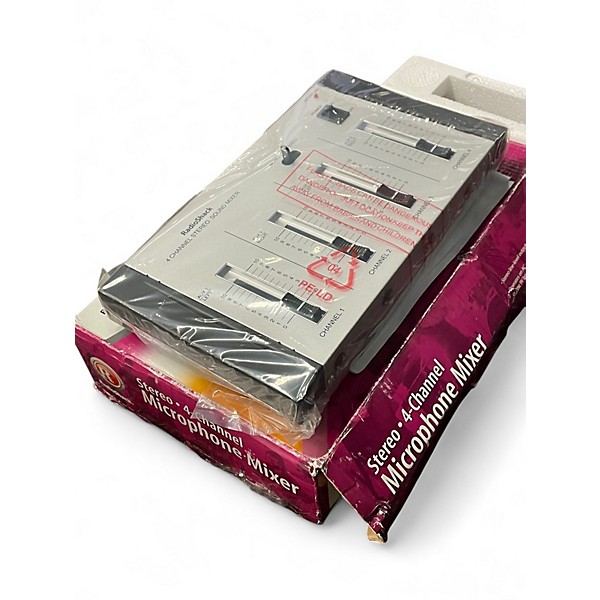 Used Radio Shack Stereo 4 Channel Mic Mixer Unpowered Mixer