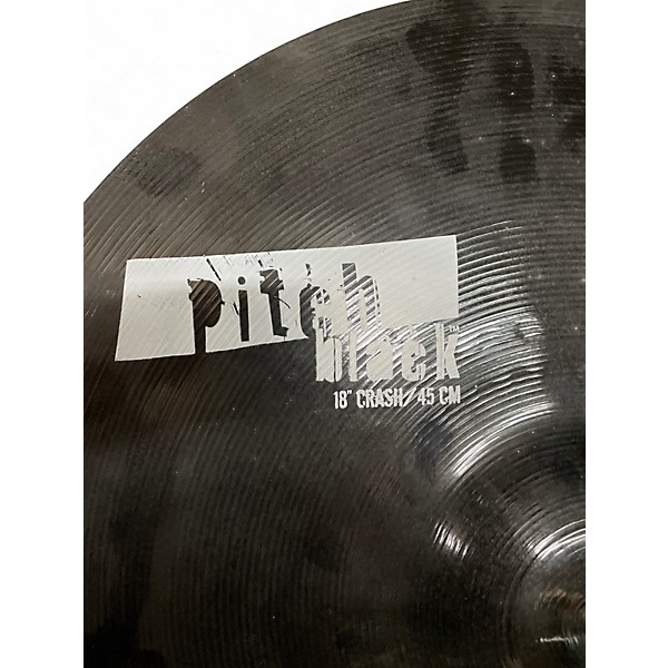 Used Zildjian 18in Pitch Black Crash Cymbal