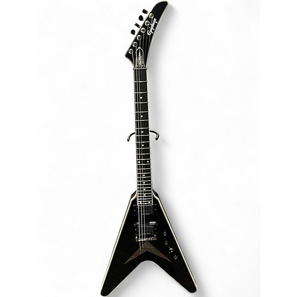 Used Epiphone Dave Mustaine Flying V Black Solid Body Electric Guitar