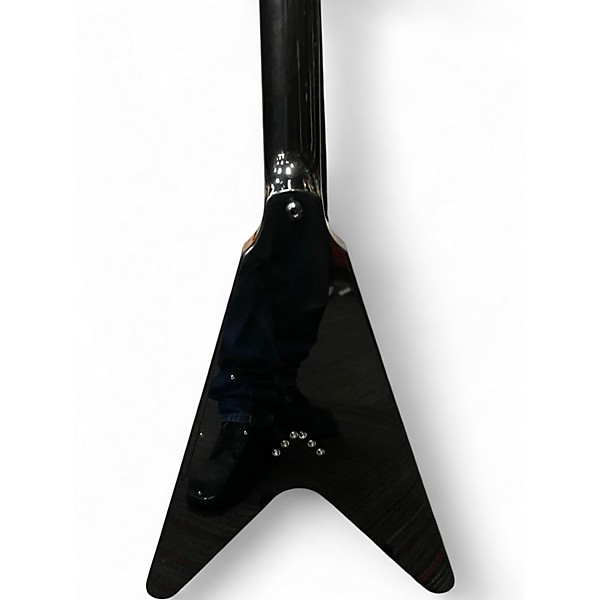 Used Epiphone Dave Mustaine Flying V Black Solid Body Electric Guitar