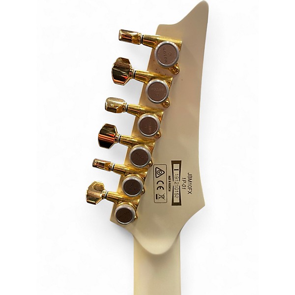 Used Ibanez JBM10FX White Matte Solid Body Electric Guitar