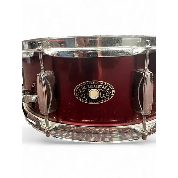 Used TAMA 5.5X14 Imperialstar Snare Red Drum