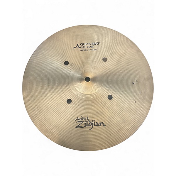 Used Zildjian 14in Quick Beat Hi Hat Bottom Cymbal