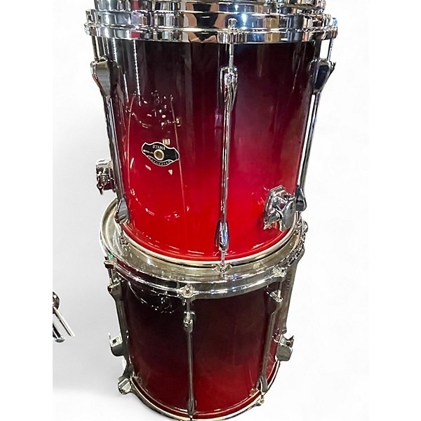 Used TAMA 6 Piece Superstar CRIMSON RED FADE Drum Kit