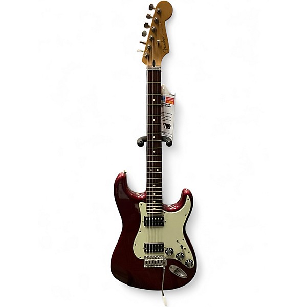 Used Fender STRATOCASTER BLACK TOP Cherry Solid Body Electric Guitar