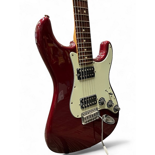 Used Fender STRATOCASTER BLACK TOP Cherry Solid Body Electric Guitar