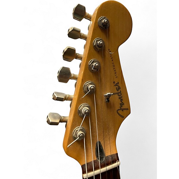 Used Fender STRATOCASTER BLACK TOP Cherry Solid Body Electric Guitar