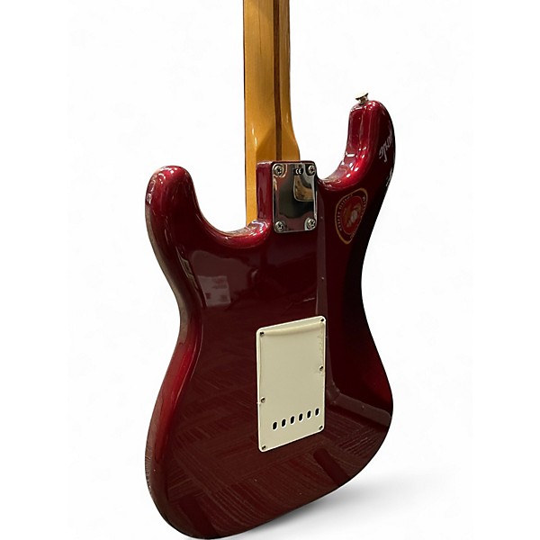 Used Fender STRATOCASTER BLACK TOP Cherry Solid Body Electric Guitar