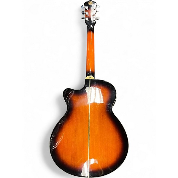 Used Washburn EA15ATB 2 Tone Sunburst Acoustic Electric Guitar