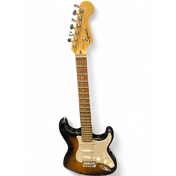 Used Squier Affinity Stratocaster Sunburst Solid Body Electric Guitar