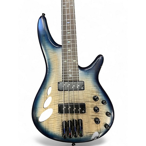 Used Ibanez SRD900 Ocean Blue Burst Electric Bass Guitar