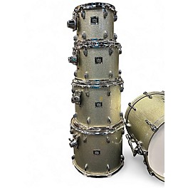 Used Yamaha 5 Piece Oak Custom Silver Sparkle Drum Kit