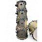 Used Yamaha 5 Piece Oak Custom Silver Sparkle Drum Kit thumbnail