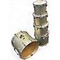 Used Yamaha 5 Piece Oak Custom Silver Sparkle Drum Kit
