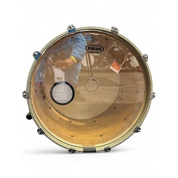 Used Yamaha 5 Piece Oak Custom Silver Sparkle Drum Kit