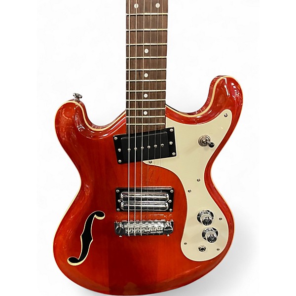 Used Danelectro THE 66 Fiesta Red Solid Body Electric Guitar