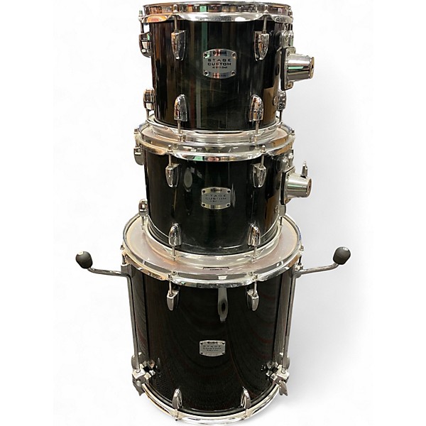 Used Yamaha 5 Piece Stage Custom Emerald Green Drum Kit