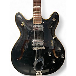 Vintage 1970s Guild SF IV Black Hollow Body Electric Guitar
