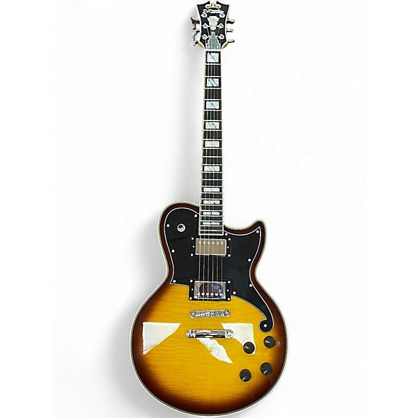 Used D'Angelico DELUXE ATLANTIC Vintage Sunburst Solid Body Electric Guitar