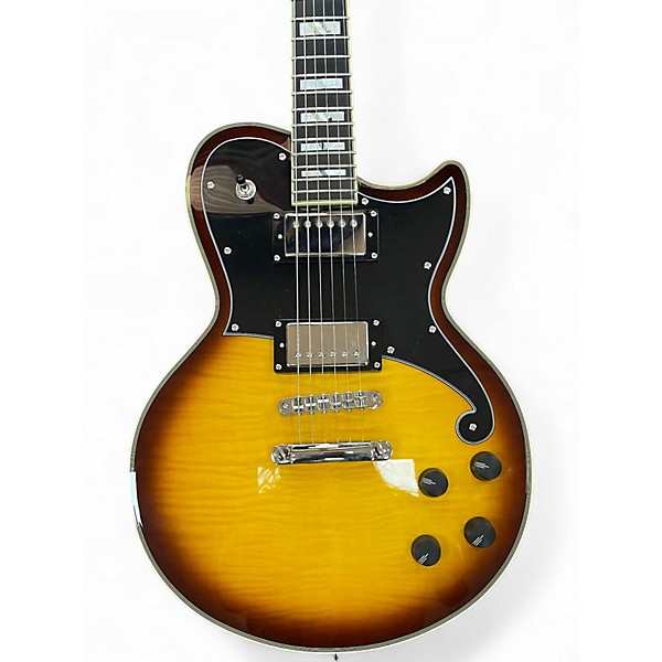 Used D'Angelico DELUXE ATLANTIC Vintage Sunburst Solid Body Electric Guitar