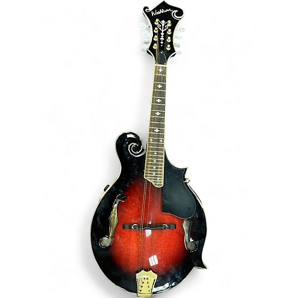 Used Washburn M3SWETWRKDC14090060 F Style Crimson Red Burst Mandolin