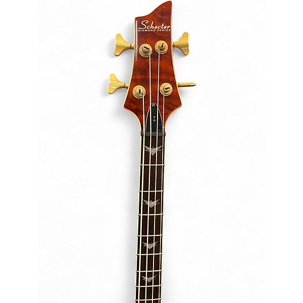 Used Schecter Guitar Research C4 4 String crimson Electric Bass Guitar