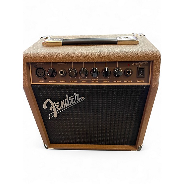 Used Fender Acoustasonic 15 Acoustic Guitar Combo Amp