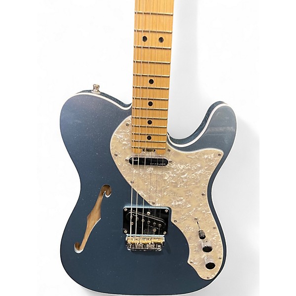 Used Fender American Elite Thinline Telecaster Mystic Ice Blue Hollow Body Electric Guitar