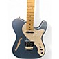 Used Fender American Elite Thinline Telecaster Mystic Ice Blue Hollow Body Electric Guitar