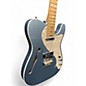 Used Fender American Elite Thinline Telecaster Mystic Ice Blue Hollow Body Electric Guitar