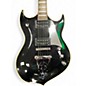 Used Silvertone Paul Stanley Sovereign Pro Black Sparkle Solid Body Electric Guitar