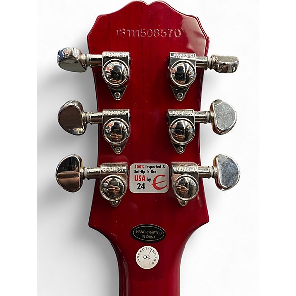 Used Epiphone Les Paul Standard Pro Cherry Sunburst Solid Body Electric Guitar