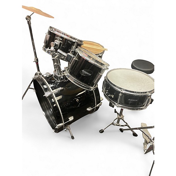 Used Ludwig 5 Piece ACCENT CS COMBO Black Drum Kit