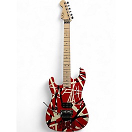 Used EVH Striped Series Left Handed Custom Graphic Electric Guitar