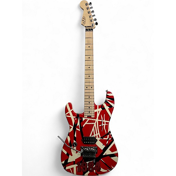 Used EVH Striped Series Left Handed Custom Graphic Electric Guitar