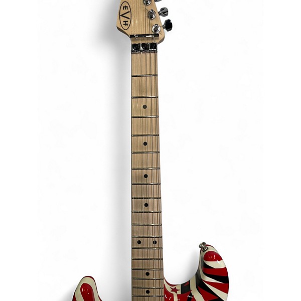 Used EVH Striped Series Left Handed Custom Graphic Electric Guitar
