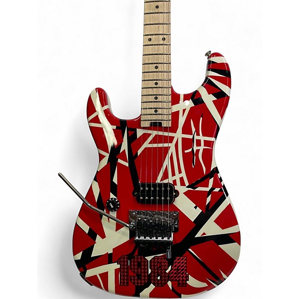 Used EVH Striped Series Left Handed Custom Graphic Electric Guitar