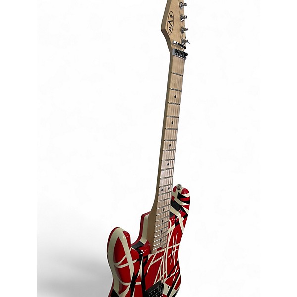 Used EVH Striped Series Left Handed Custom Graphic Electric Guitar