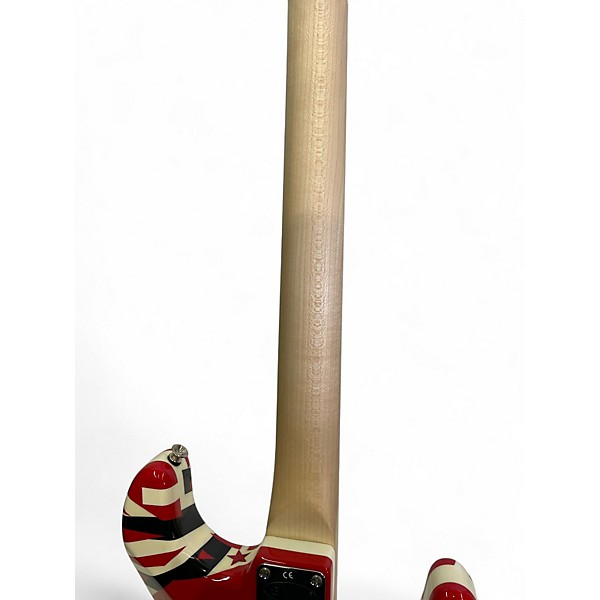 Used EVH Striped Series Left Handed Custom Graphic Electric Guitar