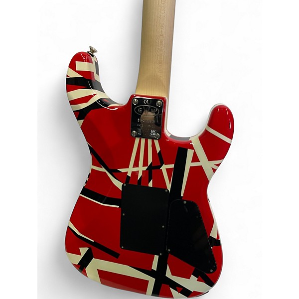 Used EVH Striped Series Left Handed Custom Graphic Electric Guitar