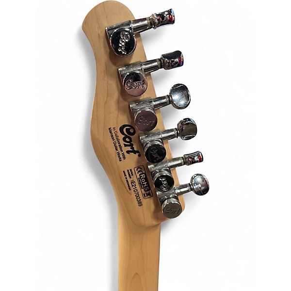 Used Cort Manson MB1 Starlight Silver Solid Body Electric Guitar