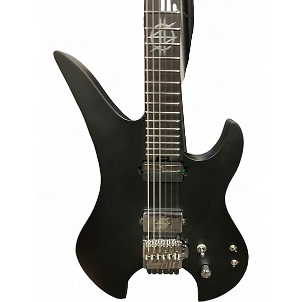 Used Schecter Guitar Research Synyster Gates Custom-6 TR-S Headless Satin Black Solid Body Electric Guitar